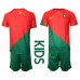 Portugal Replika Babykläder Hemma matchkläder barn VM 2022 Korta ärmar (+ Korta byxor)